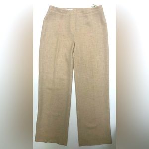 Vintage Guy Laroche Femme Pants 8‎ Beige Straight Trousers FR40